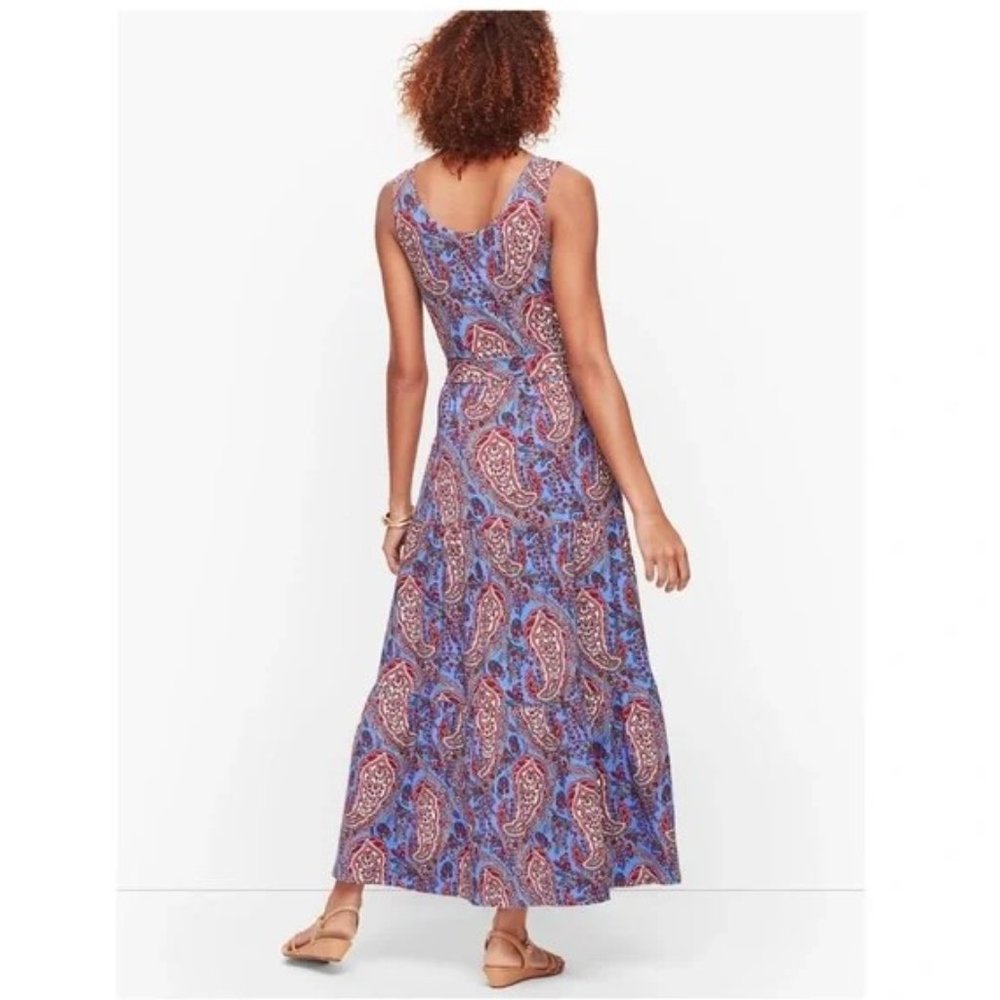 Talbots Paisley Tiered Midi Dress 3X - Picture 3 of 11